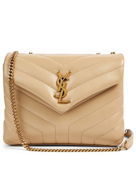 ysl pebbled leather chain bag|ysl shoulder bag beige.